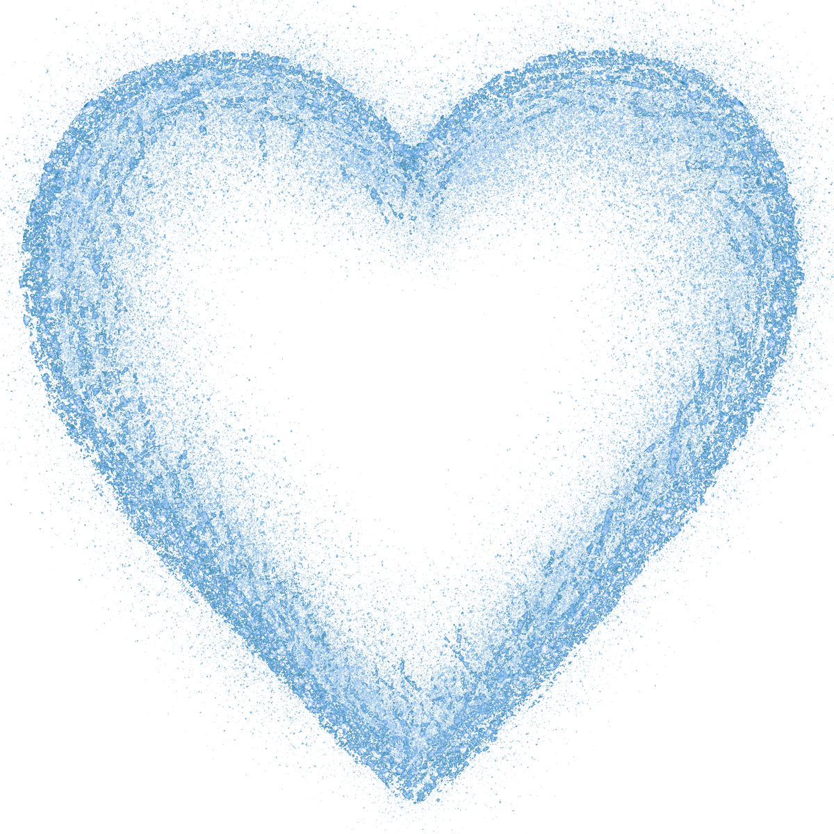 blue glitter heart